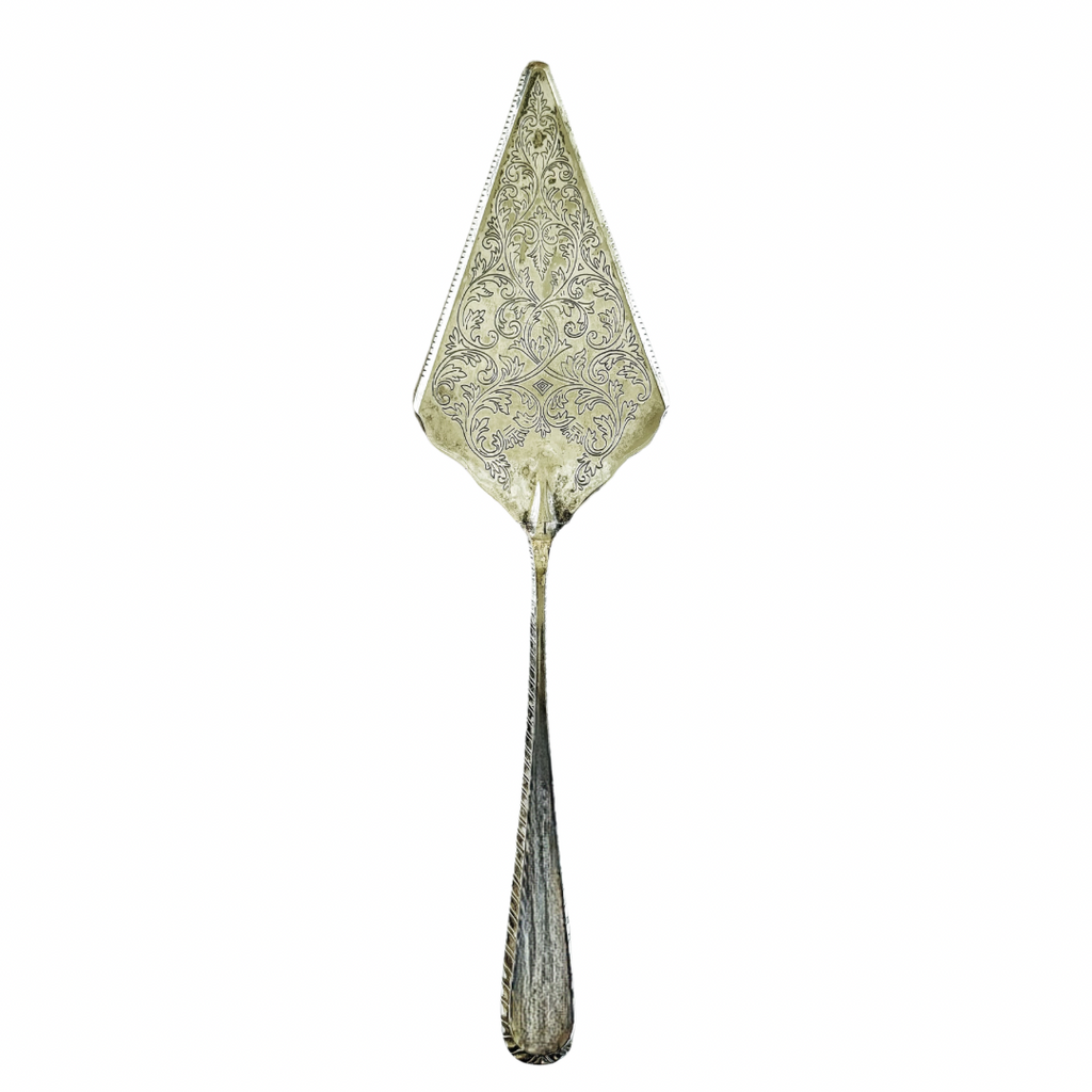 Vintage Silver Cake Server - Nested