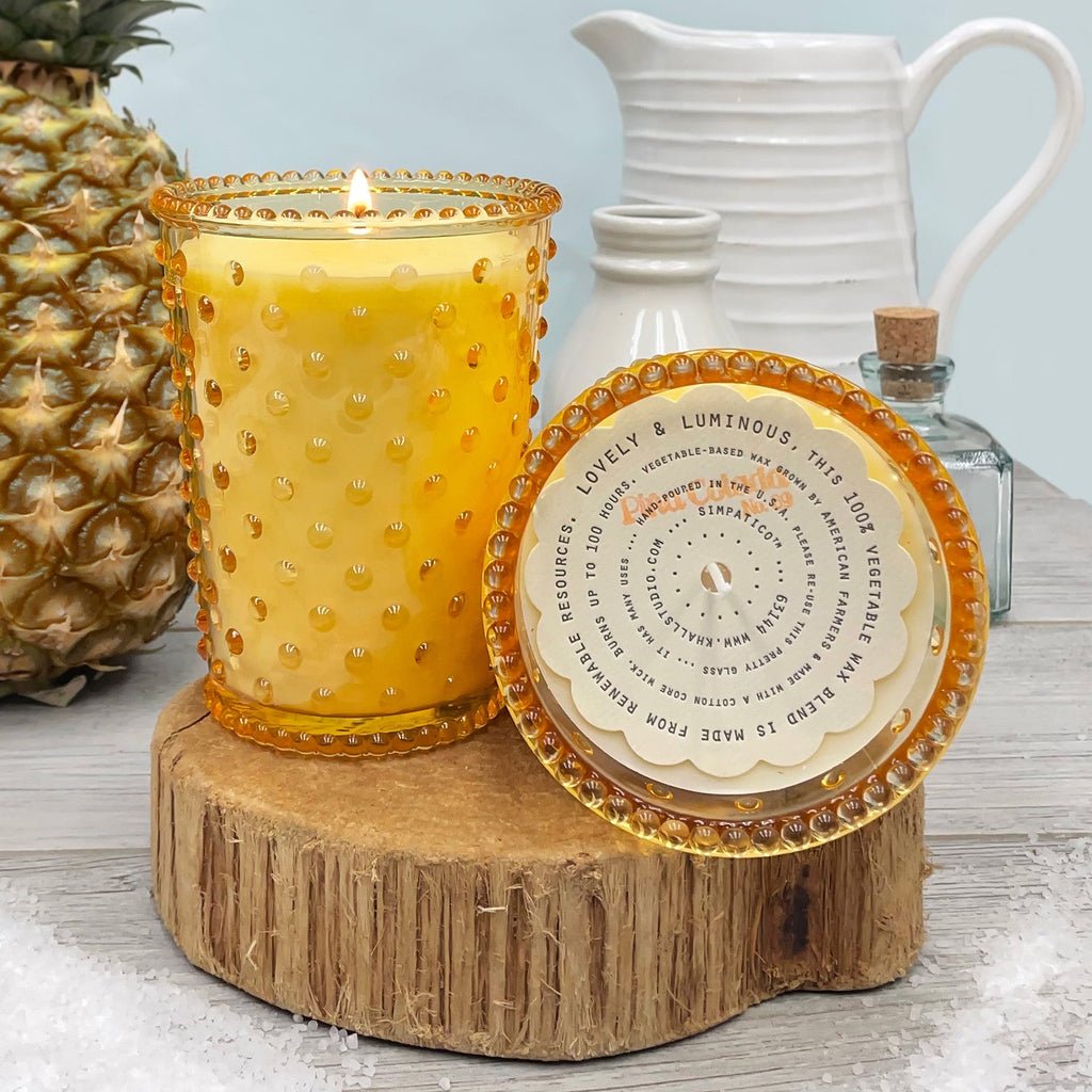 Pina Colada Hobnail Candle - Nested Design