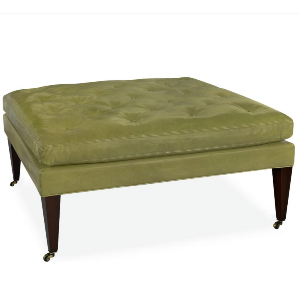 Leather Cocktail Ottoman - Nested