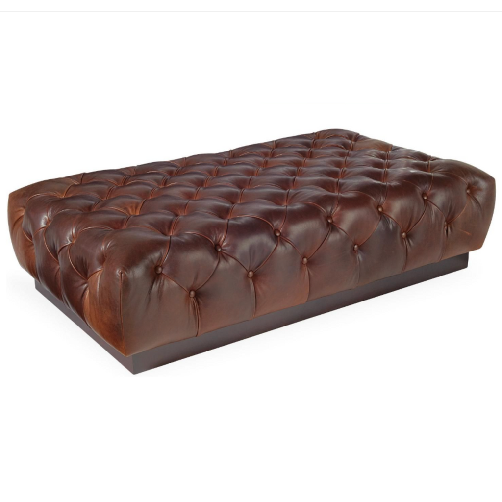 Leather Cocktail Bench Ottoman - Nested