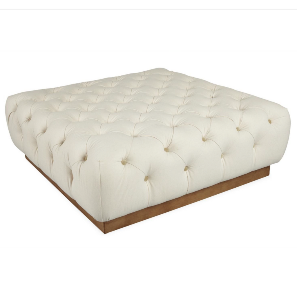 White Cocktail Ottoman - Nested