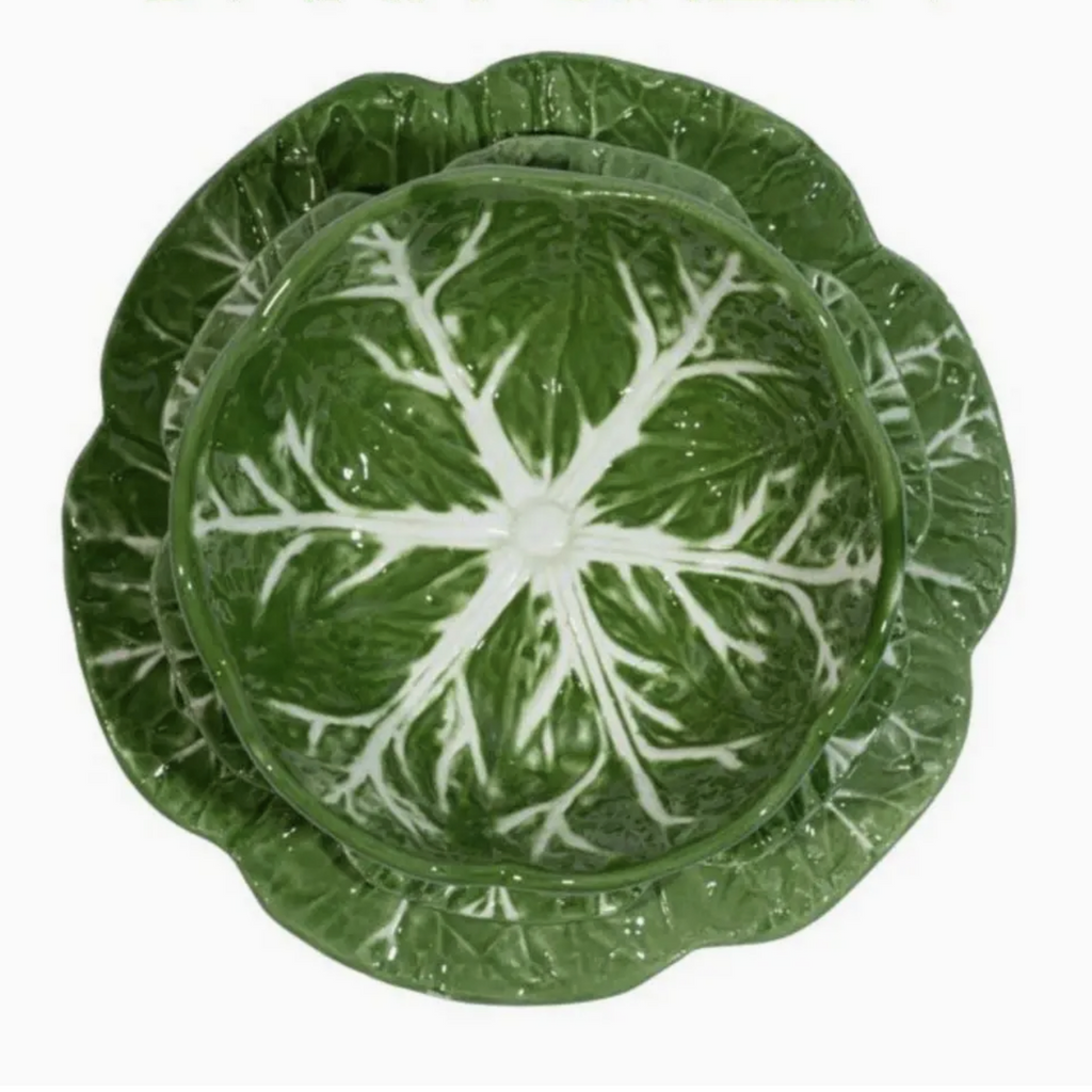 Cabbage Salad Plate, set of four - Nested