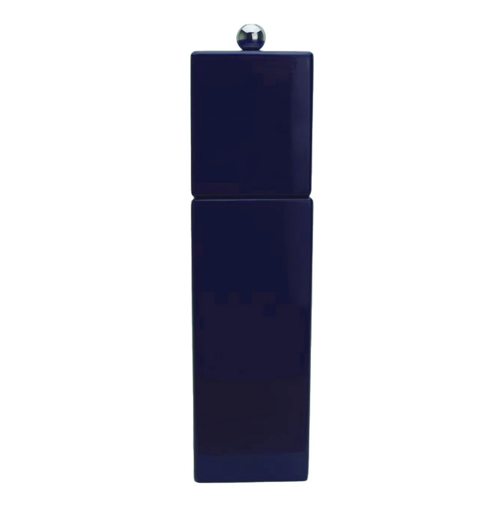 Navy Square Pillar Salt or Pepper Grinder - Nested