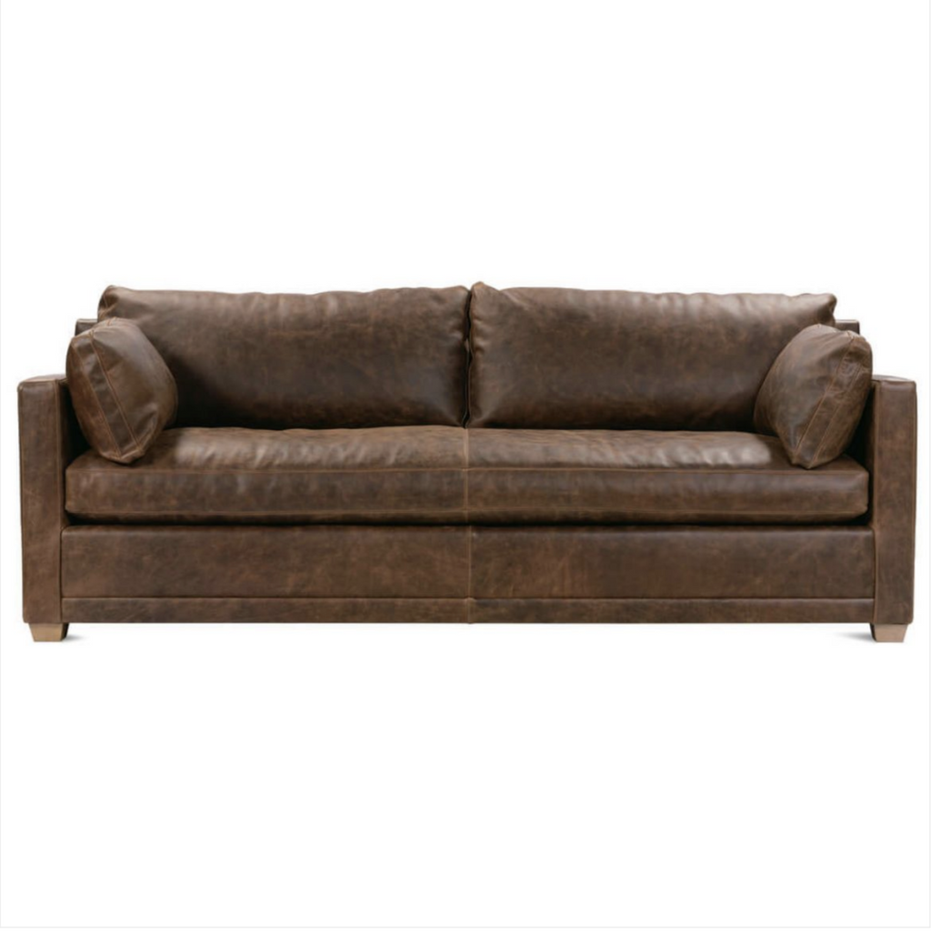 Bespoke Leather Sylvie Express Sofa - Nested