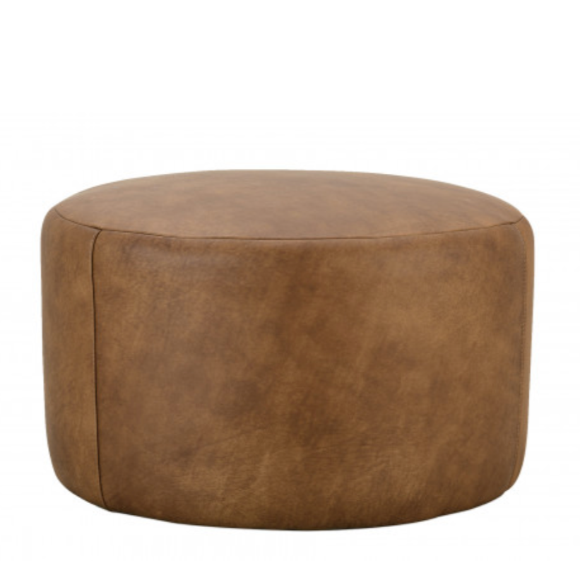 Cleo Leather Ottoman