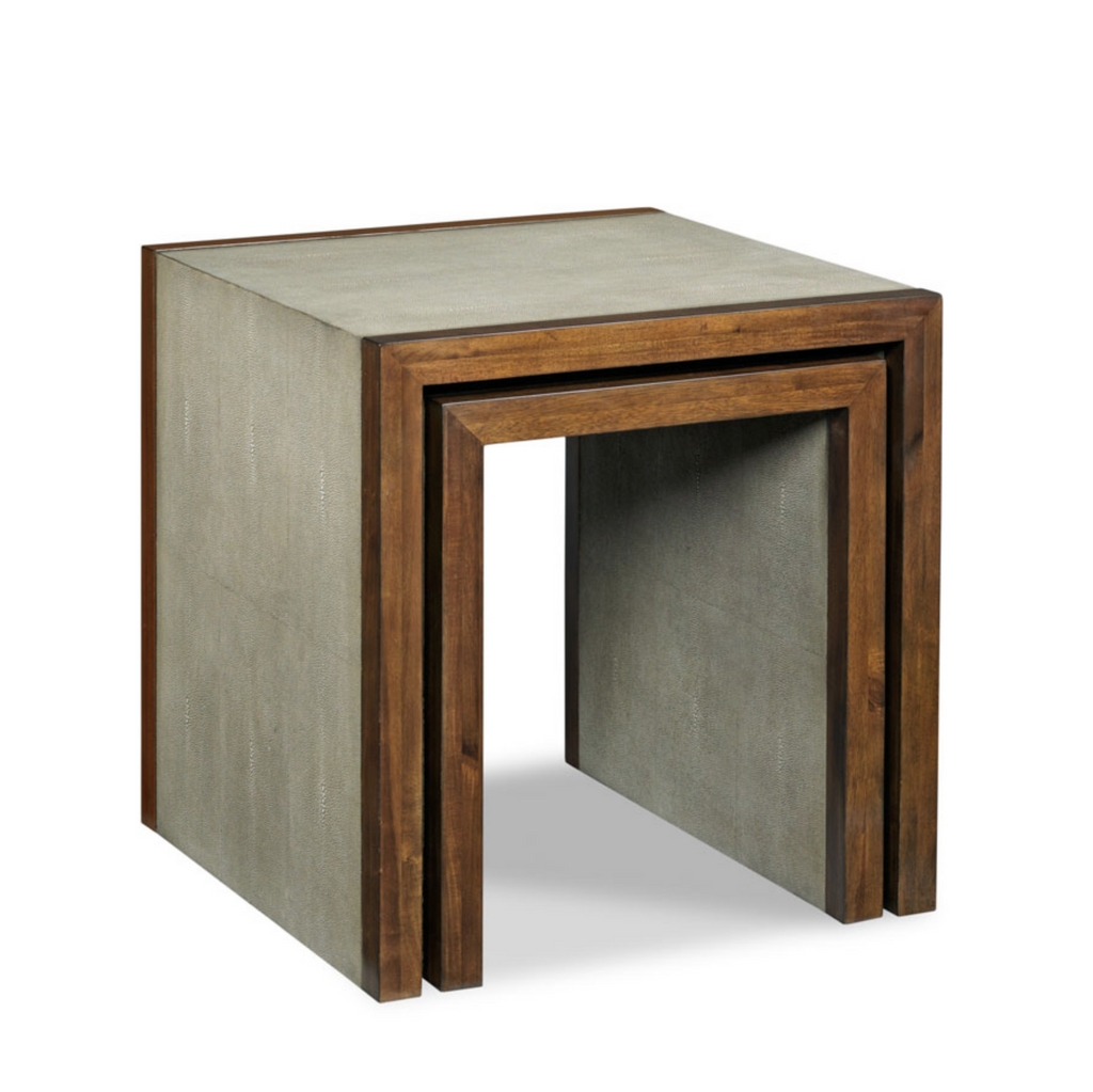 Savoye Shagreen Nest of Tables - Nested