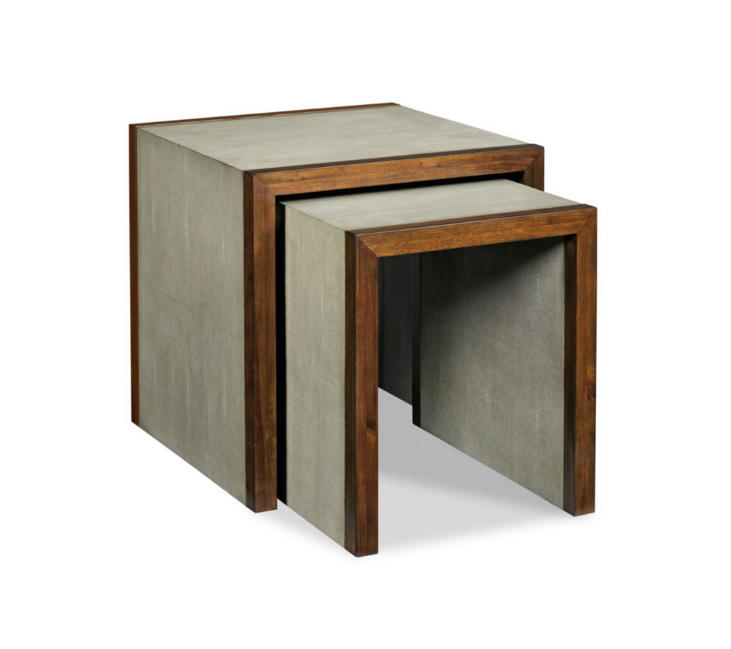 Savoye Shagreen Nest of Tables - Nested