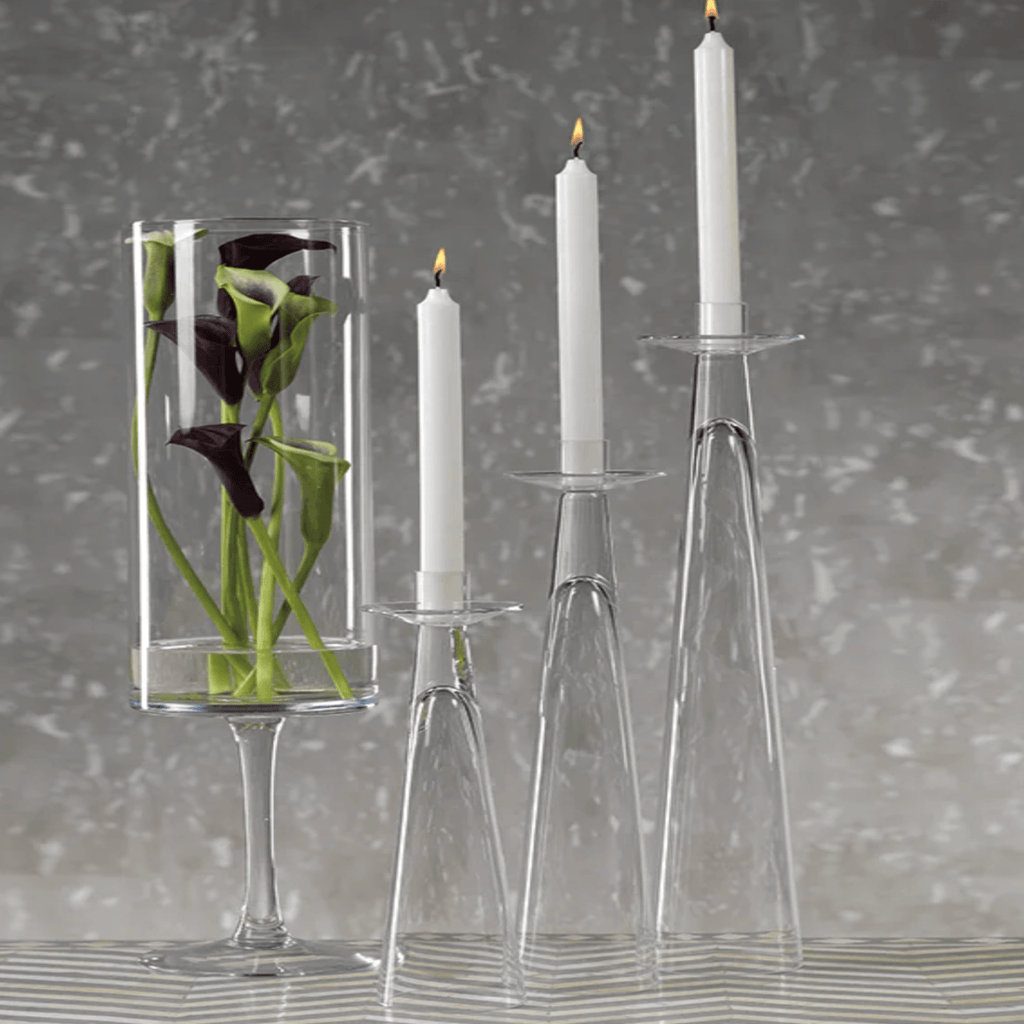 Amin Glass Candle Holder - Medium - Nested Designs
