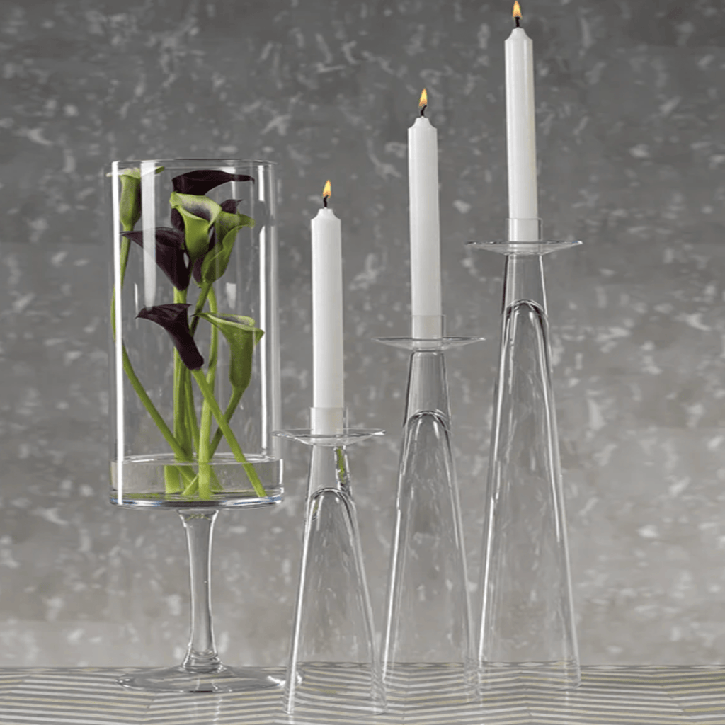 Amin Glass Candle Holder - Large - Nested Designs