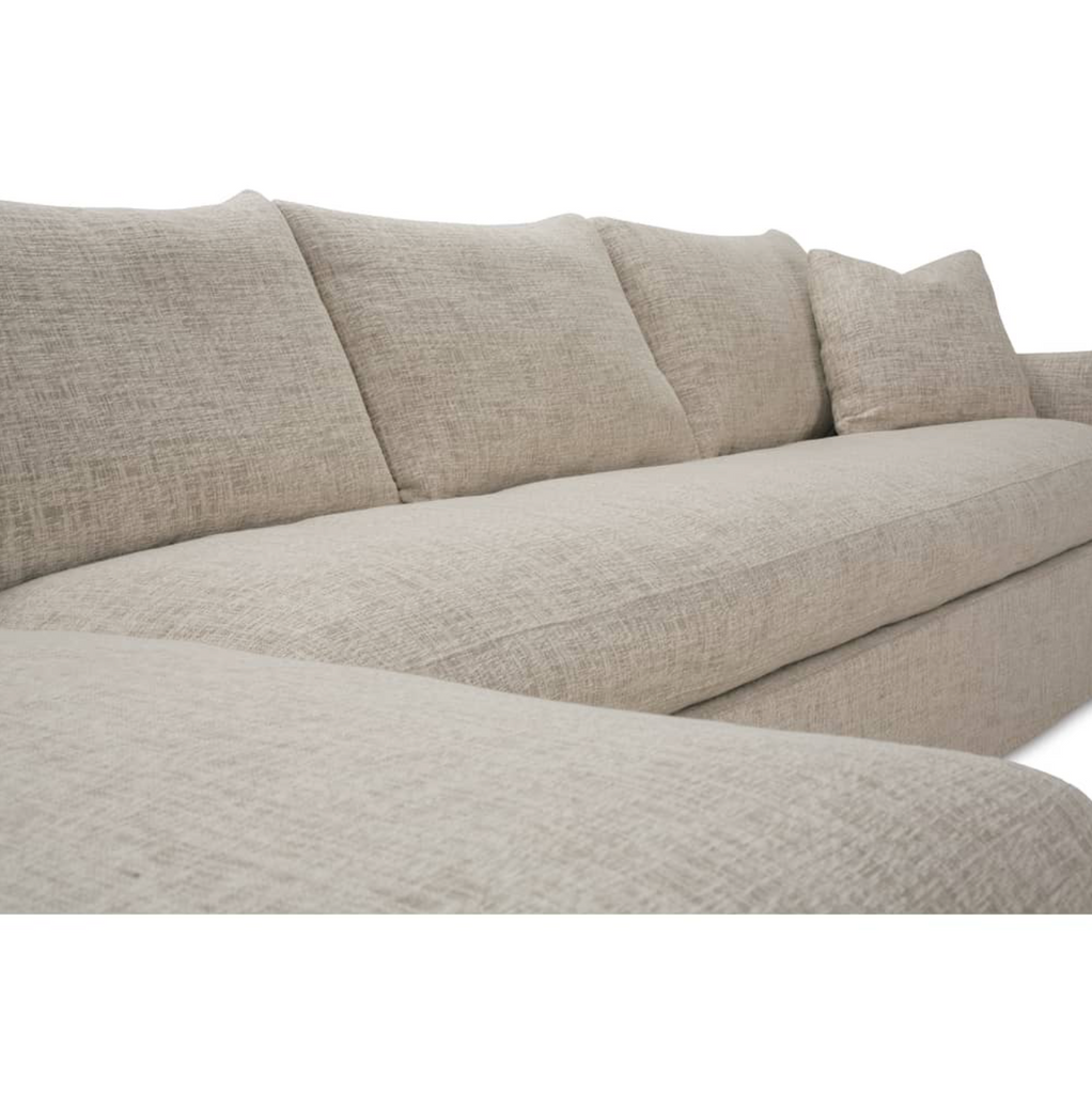 Lilah Slipcovered Sectional, Right Side Chaise – Nest Interior Design