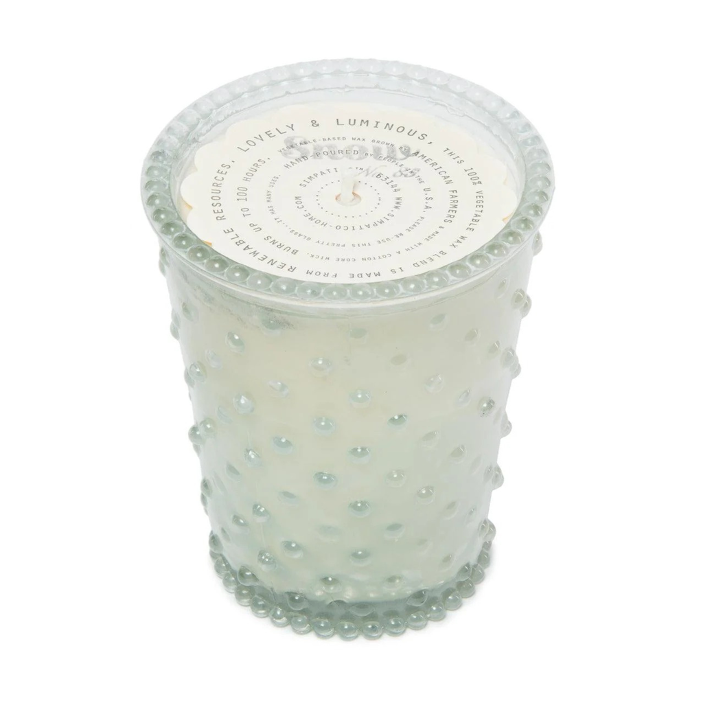 Snow Hobnail Candle - Nested