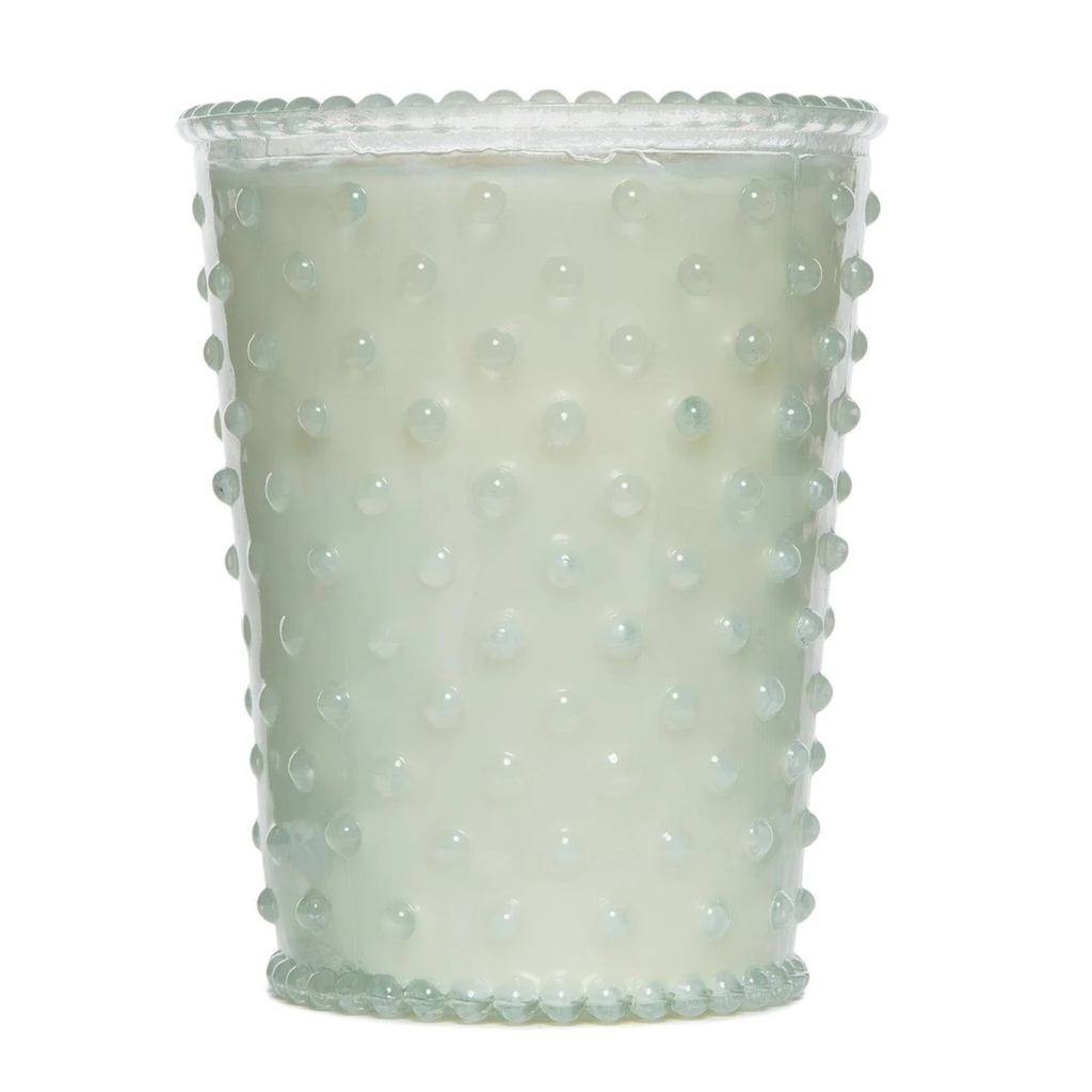 Snow Hobnail Candle - Nested
