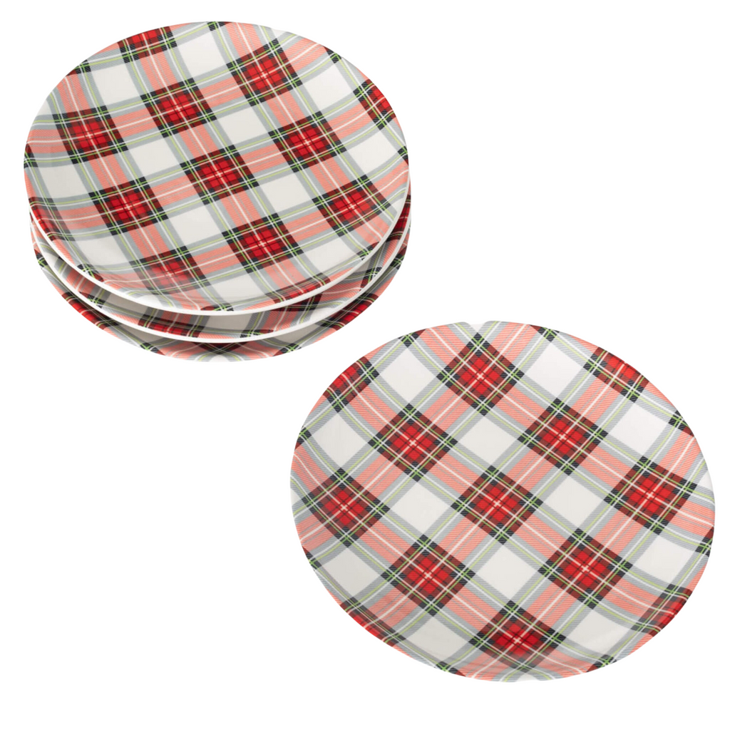 Red Plaid Plate - Nested Designs