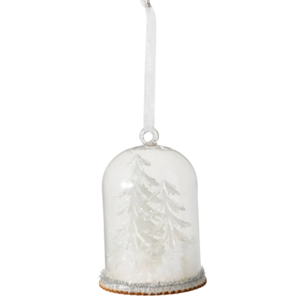 Trees in Cloche Ornament - Nested Designs