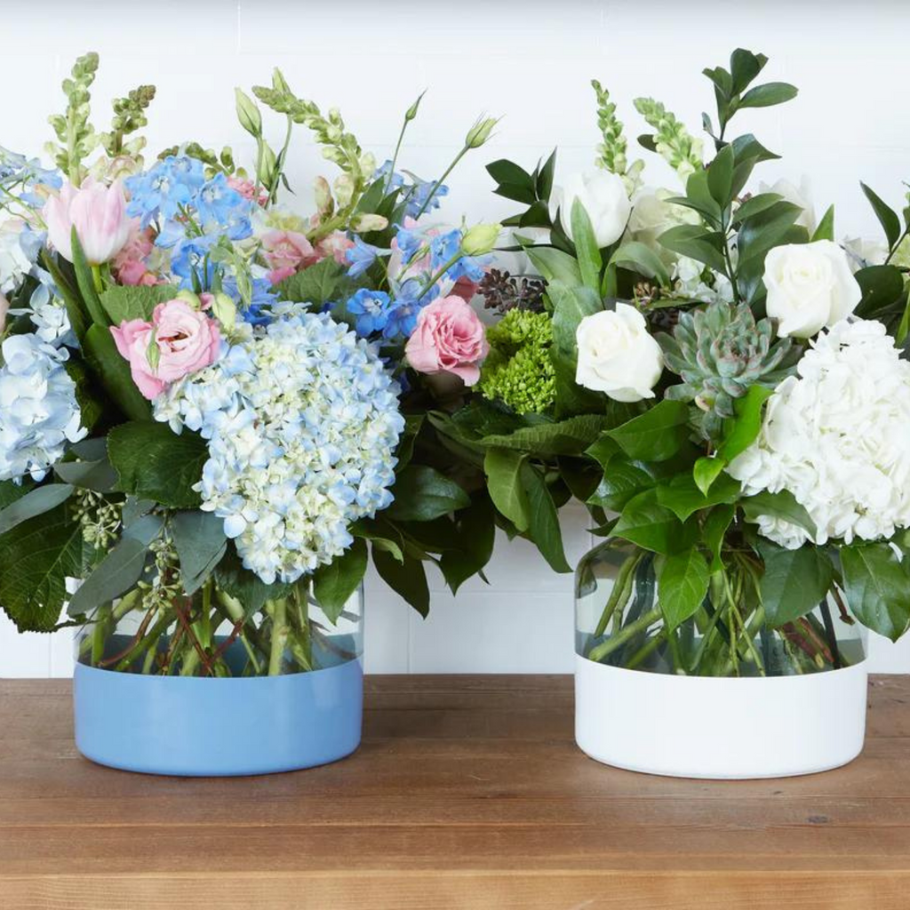 Denim Colorblock Flower Vase - Nested Designs