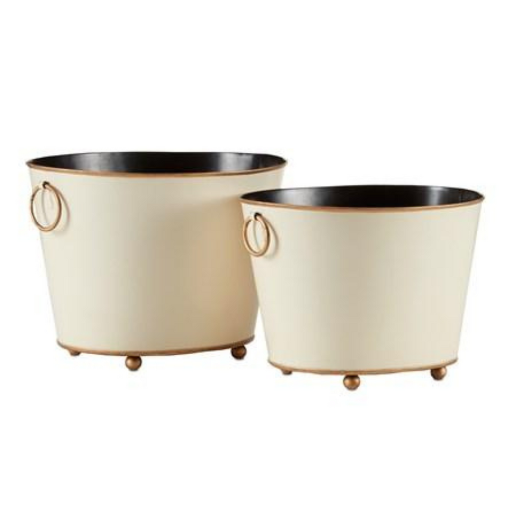 London Ivory Cachepot - Large - Nested Designs
