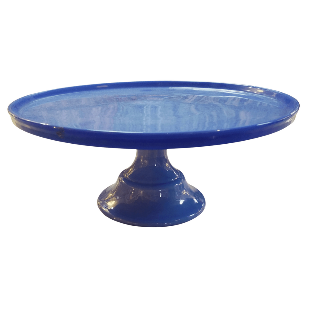 Vintage Inspired Blue Cake Plate - Nested Designs