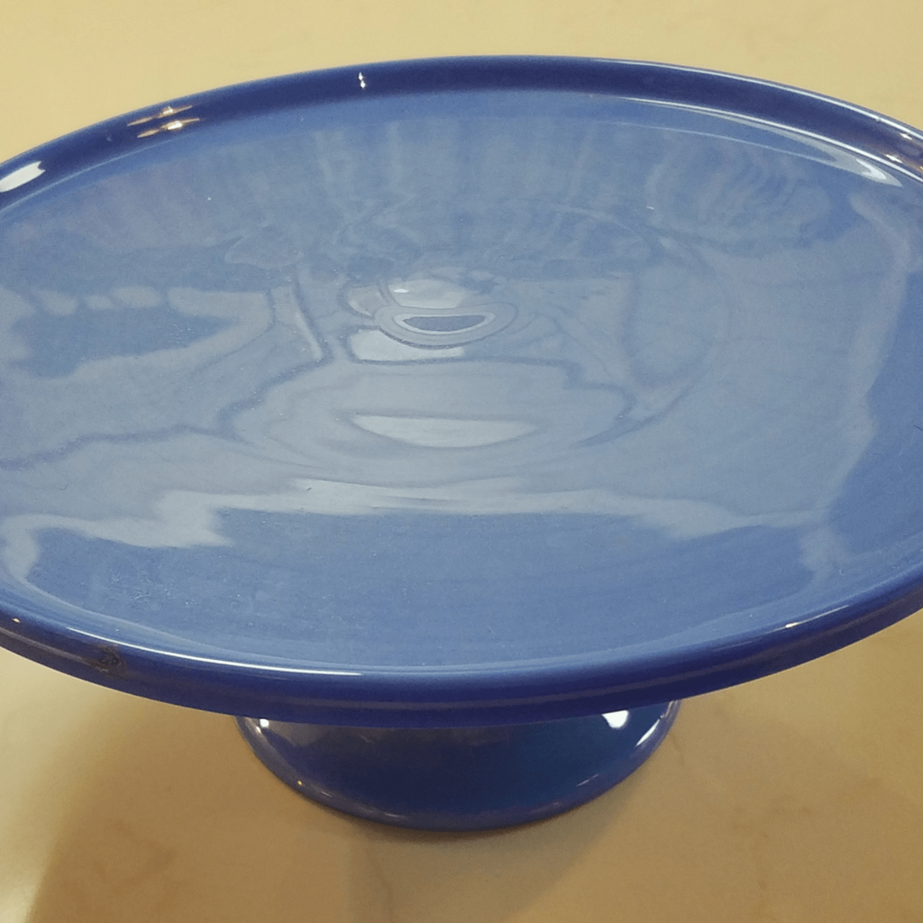 Vintage Inspired Blue Cake Plate - Nested Designs