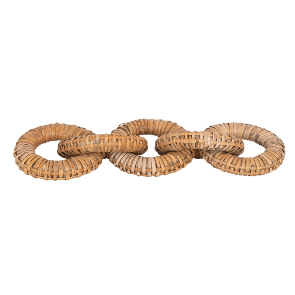 Rattan Wrapped Links - NESTED