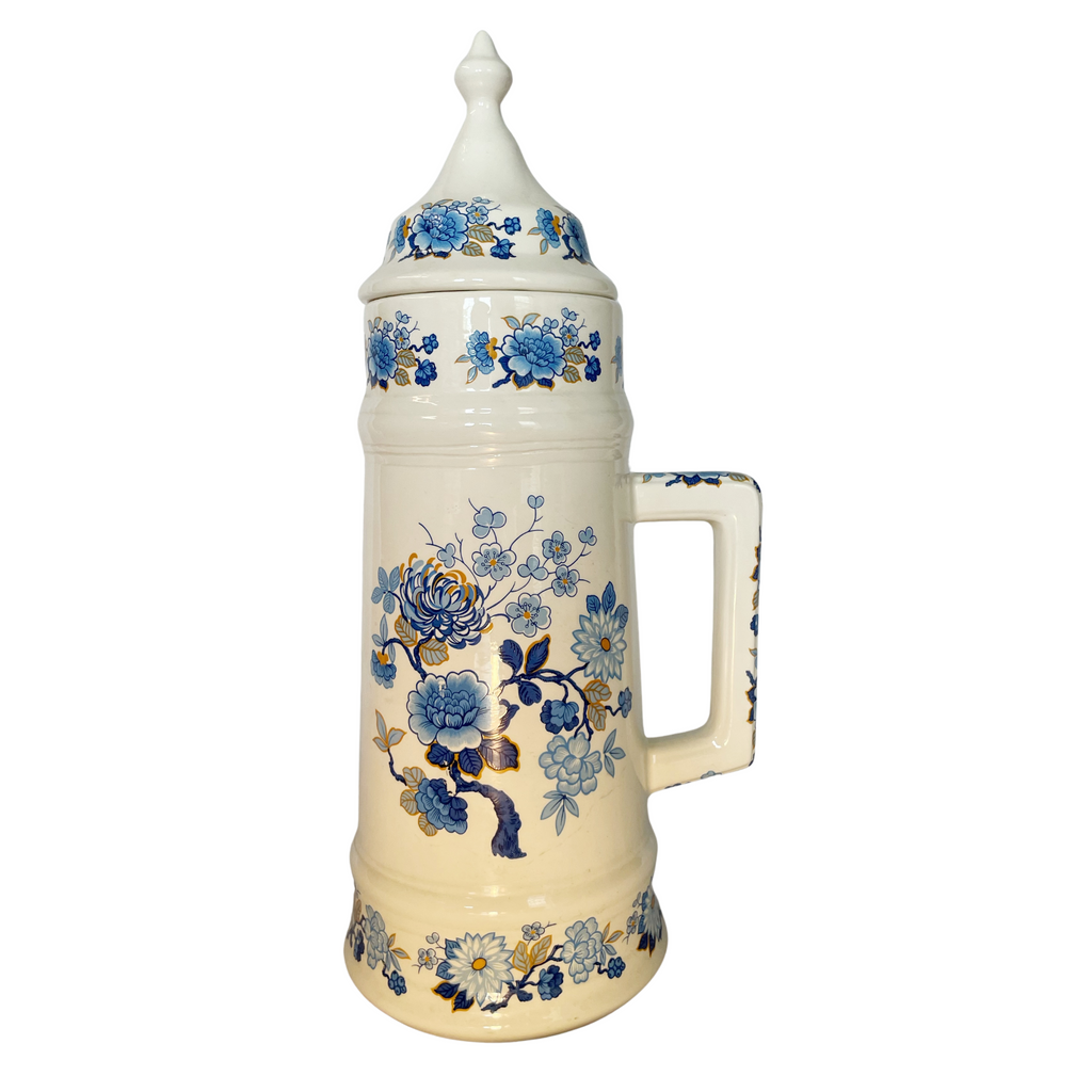 Vintage Blue and White Stein - Nested Designs
