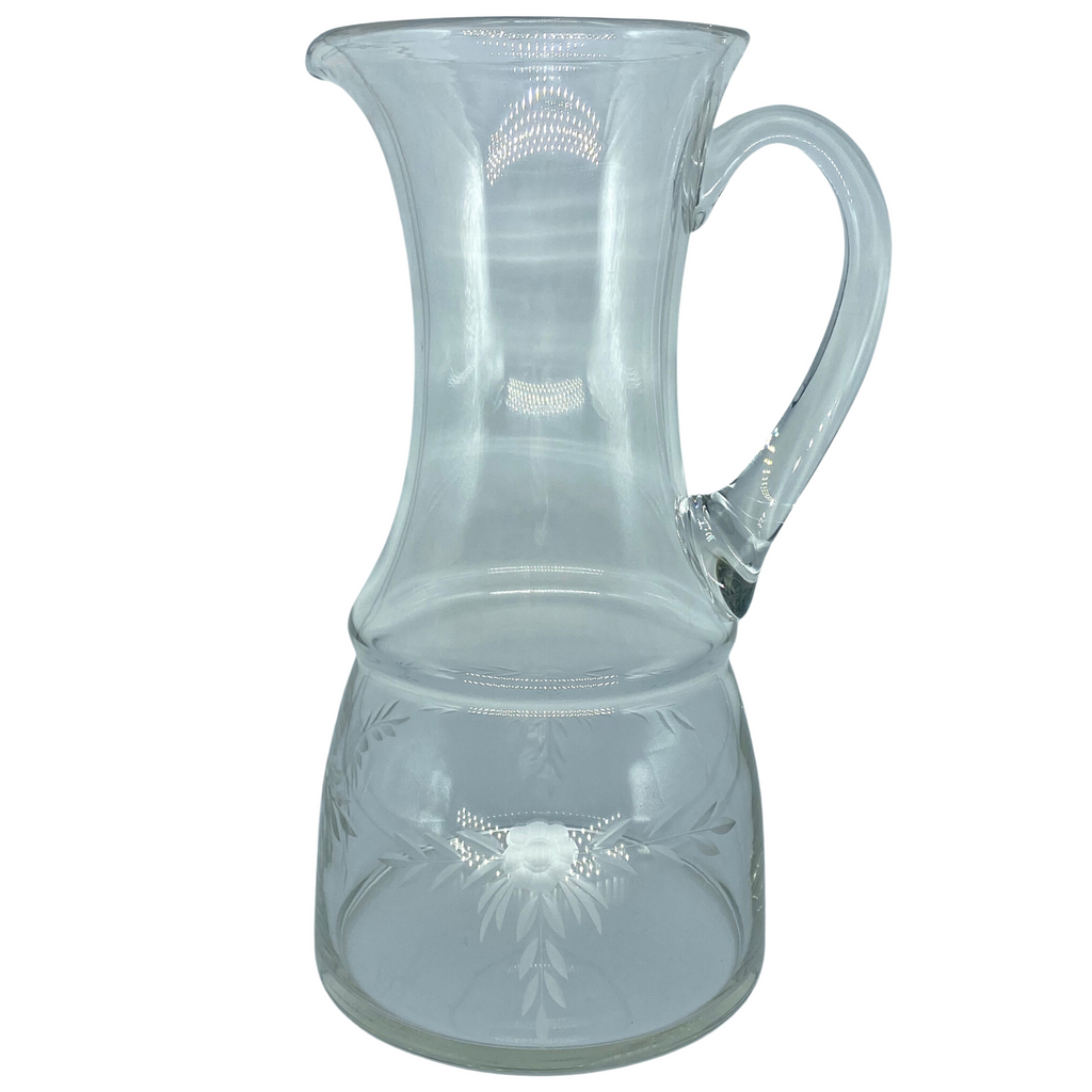 Etched Glass Pitcher  - Nested Designs