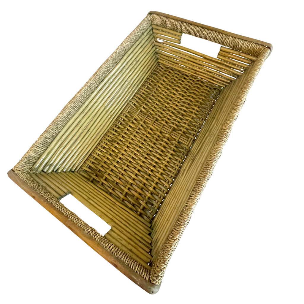 Vintage Green Basket Tray - Nested Designs