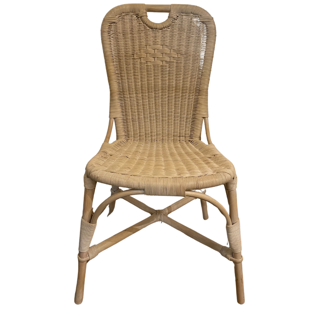 White Wicker Chair - Nested Designs