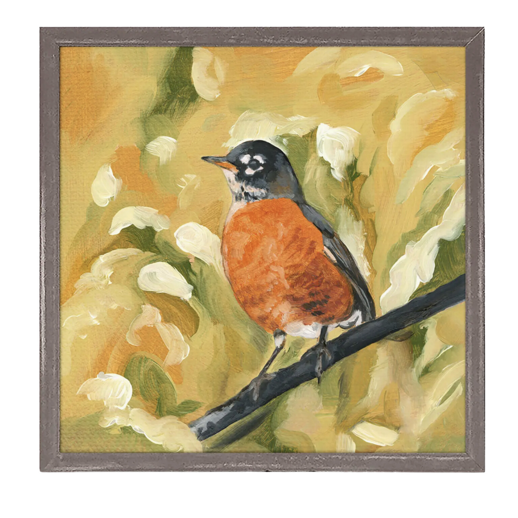 Robin Mini Framed Canvas - Nest
