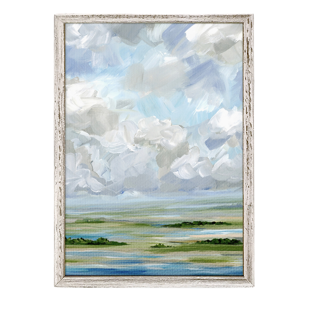 Sea of Sky Mini Framed Canvas - Nest