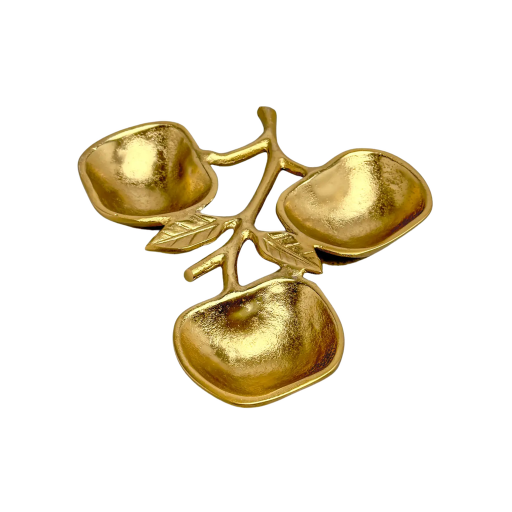 Gold Apple Bowl - Nested