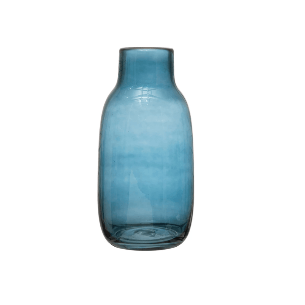 Glass Vase, Blue - Nested Designs