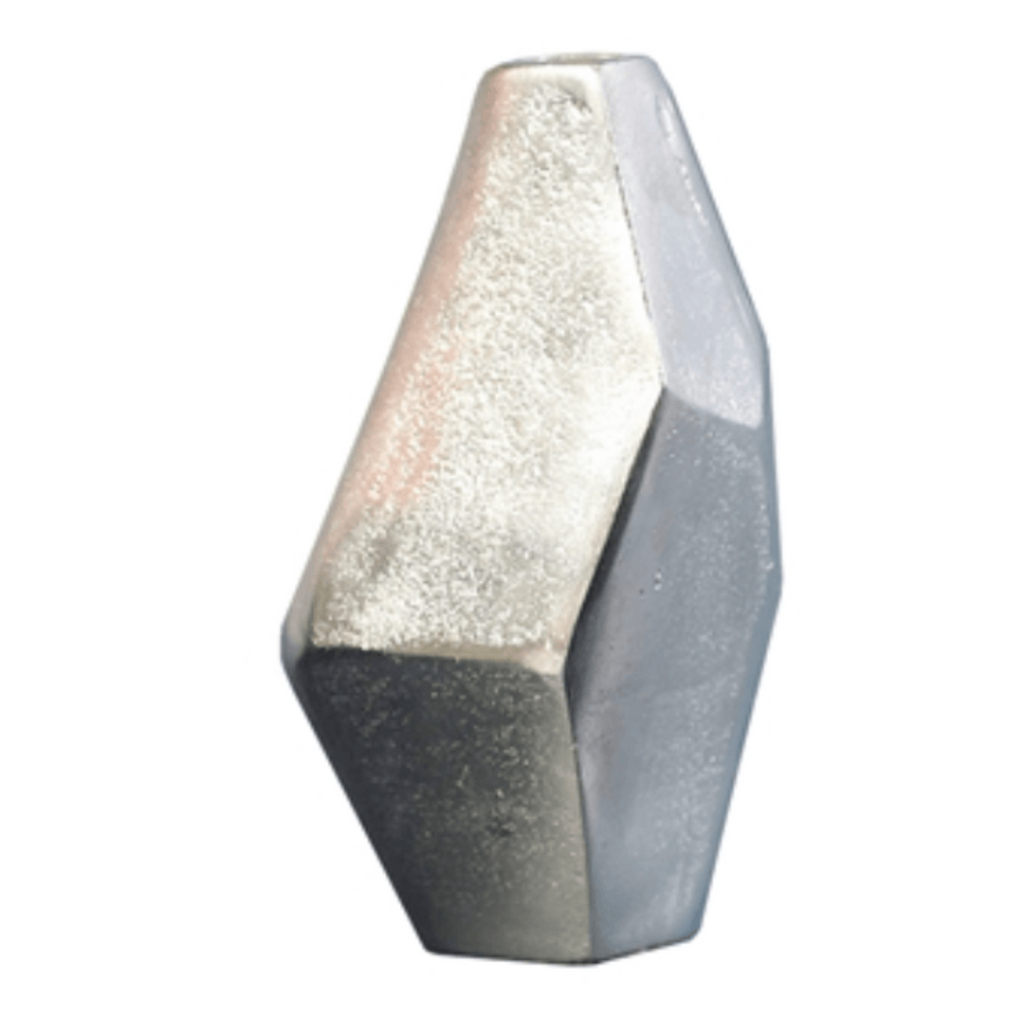 Liv Faceted Vase - Nickel - NESTED