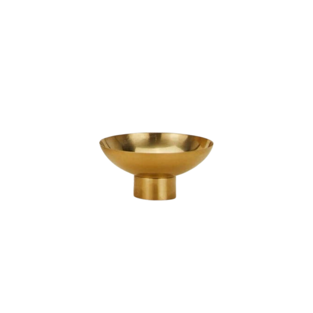 Essential Footed Bowl in Brass - Nested