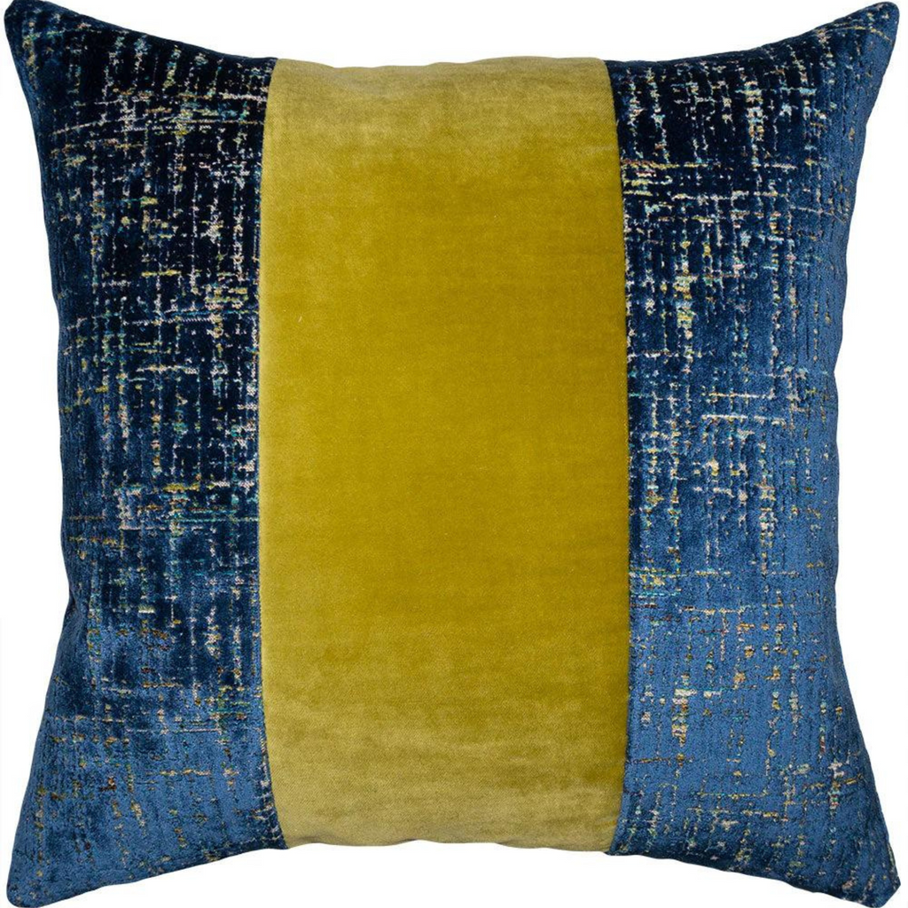 Vagabond Blue Wasabi Band Pillow - Nest Designs