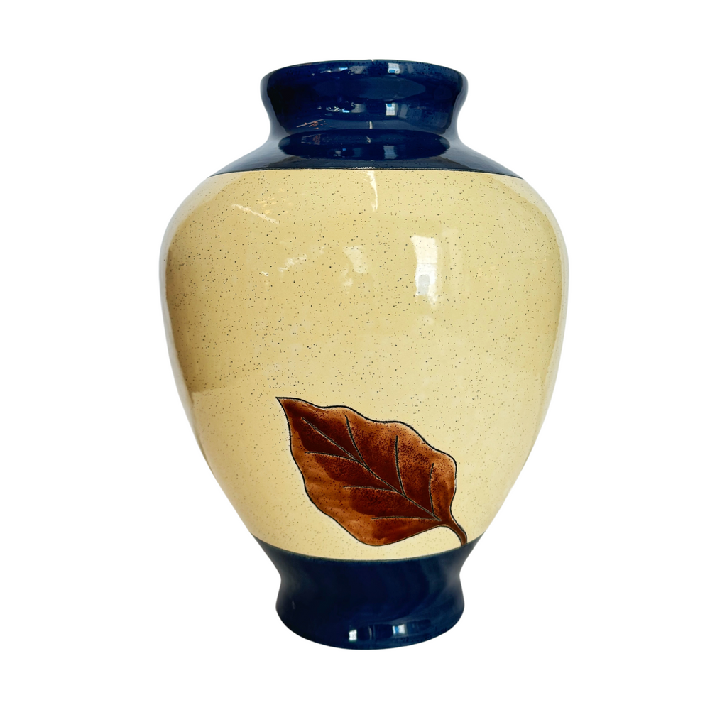 Blue Leaf Vase - NESTED