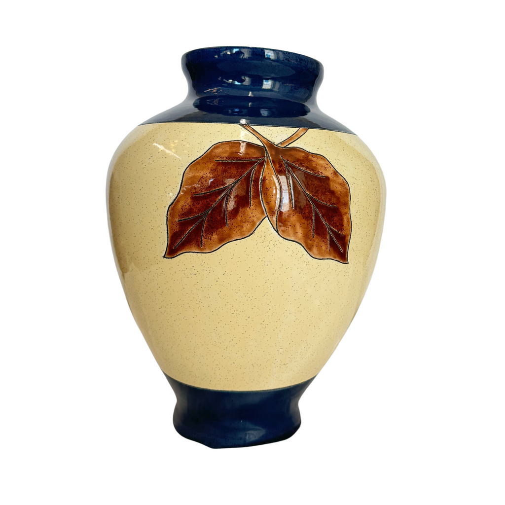 Blue Leaf Vase - NESTED