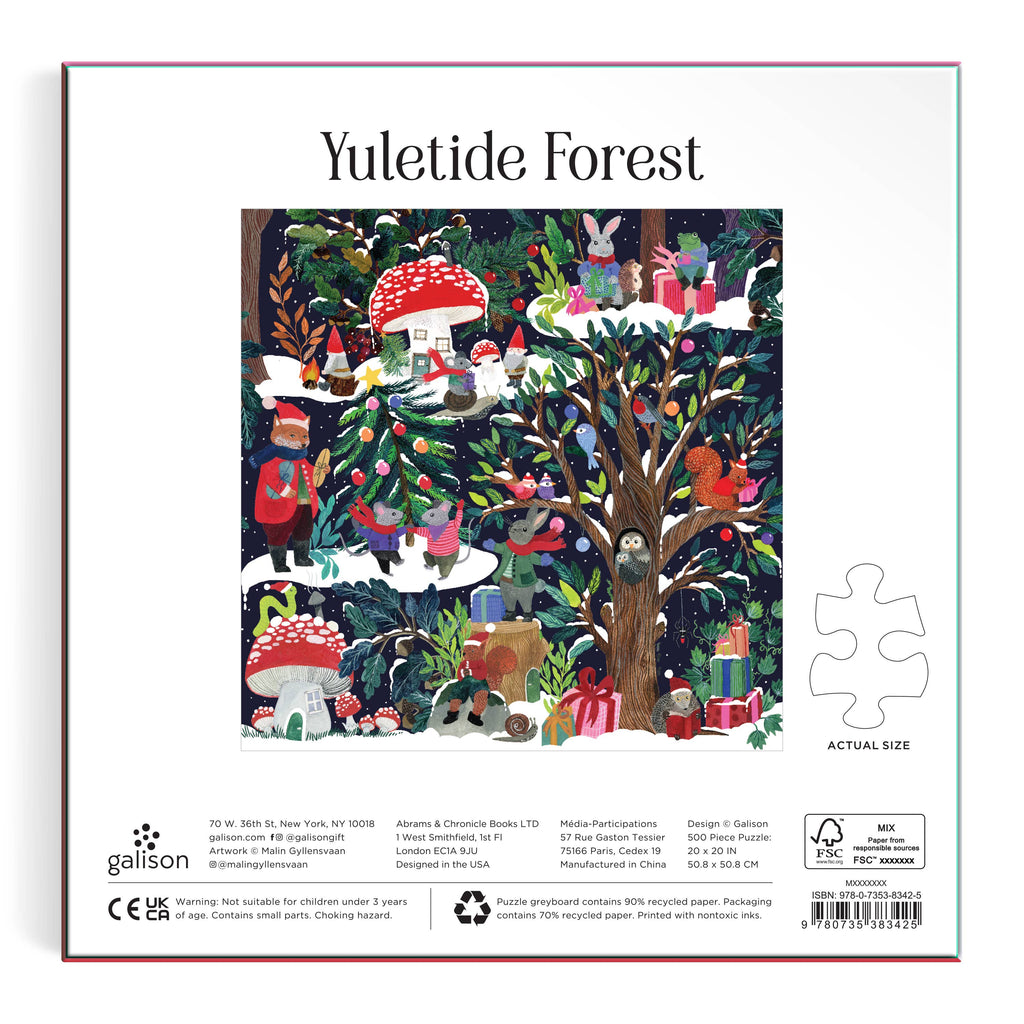 Yuletide Forest 500 Piece Puzzle - Nested Design