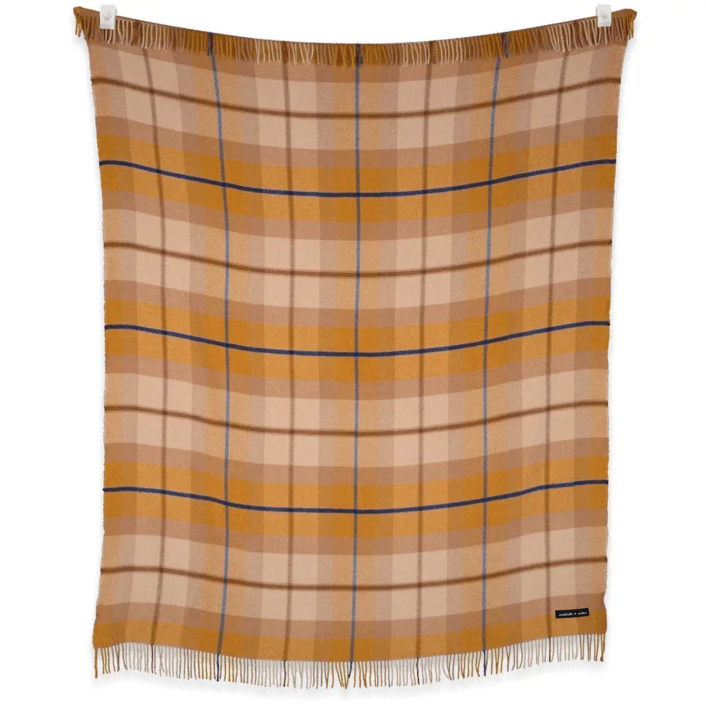 Folk Amber Throw Blanket - Nested