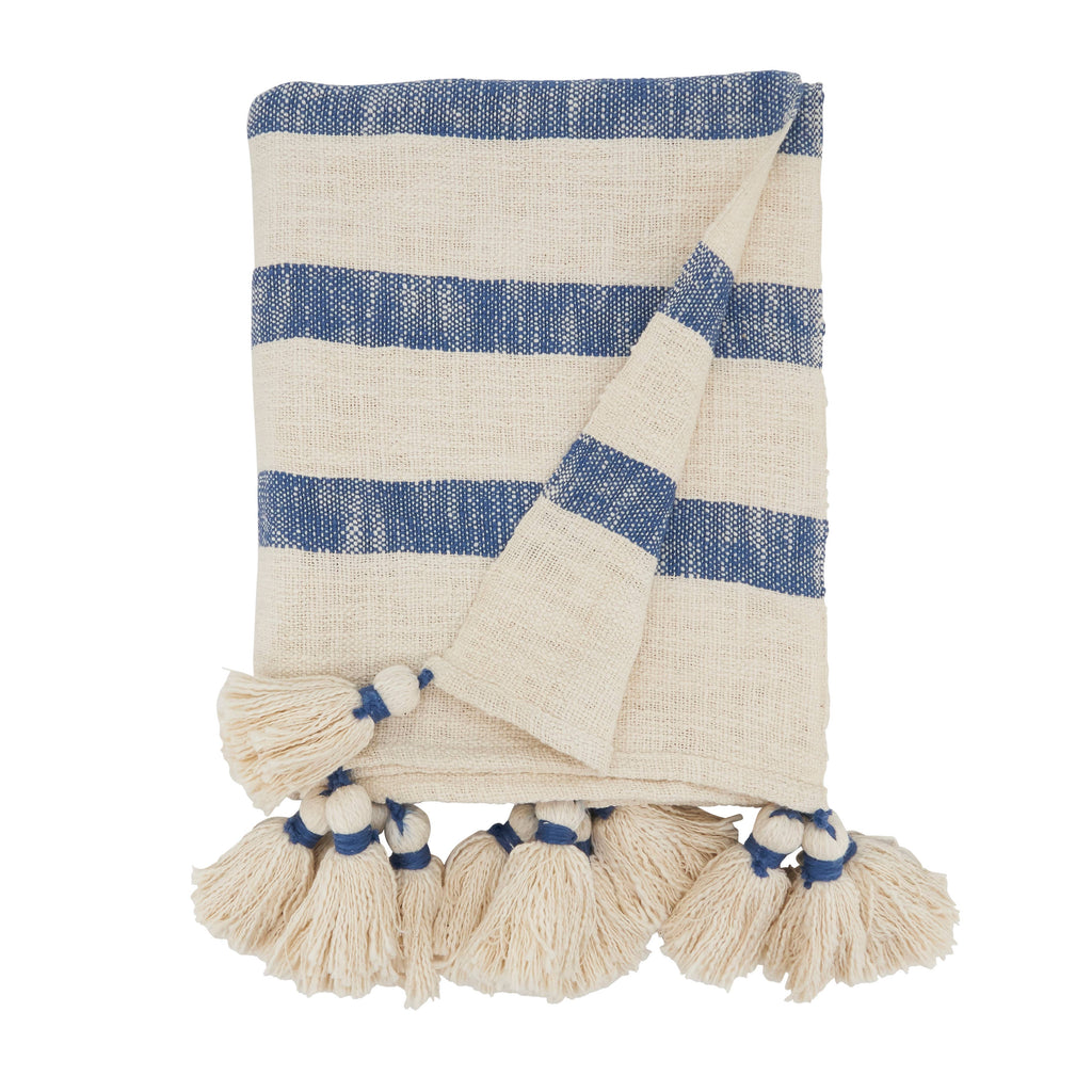Stripe Tassel Throw - Nested Designs