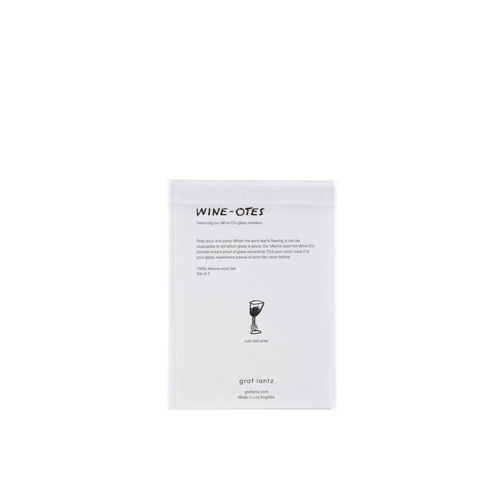 Merino Wool Felt Wine Marker "Happy!" Note Card - Nested Designs
