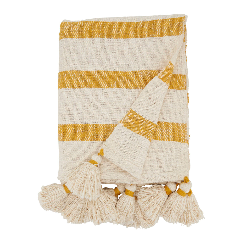 Stripe Tassel Throw - Nested Designs