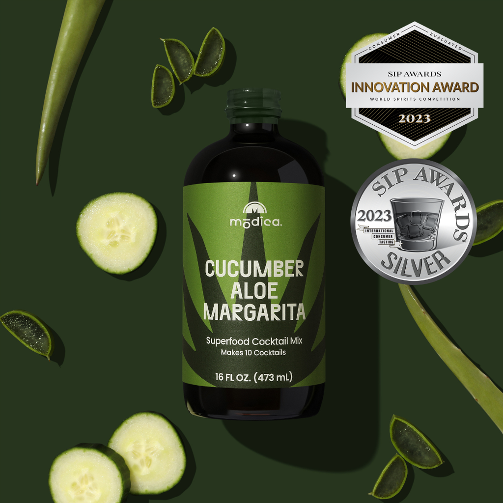 Cucumber Aloe Margarita Cocktail + Mocktail Mix - Nested