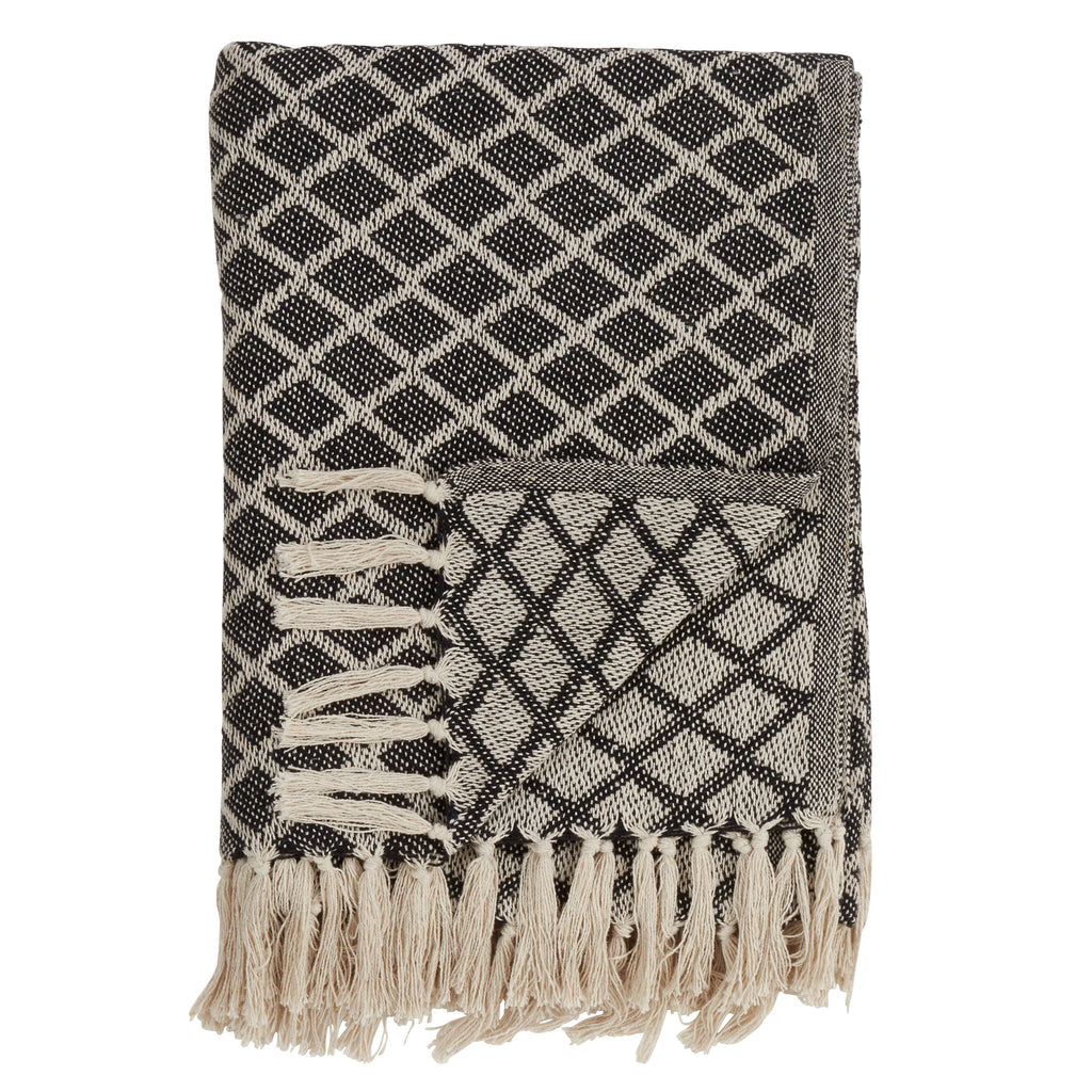 Diamond Tassel Throw - Nested Designs