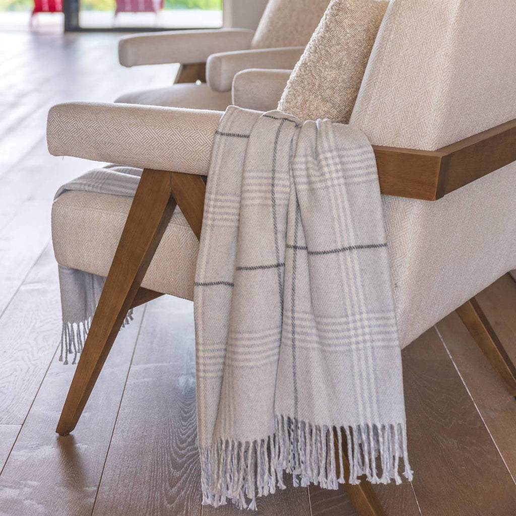 Windowpane Plaid Throw - Nested Designs
