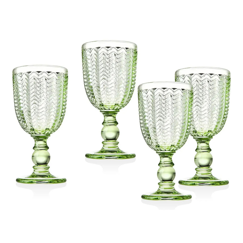 Twill Green Goblet - Nested