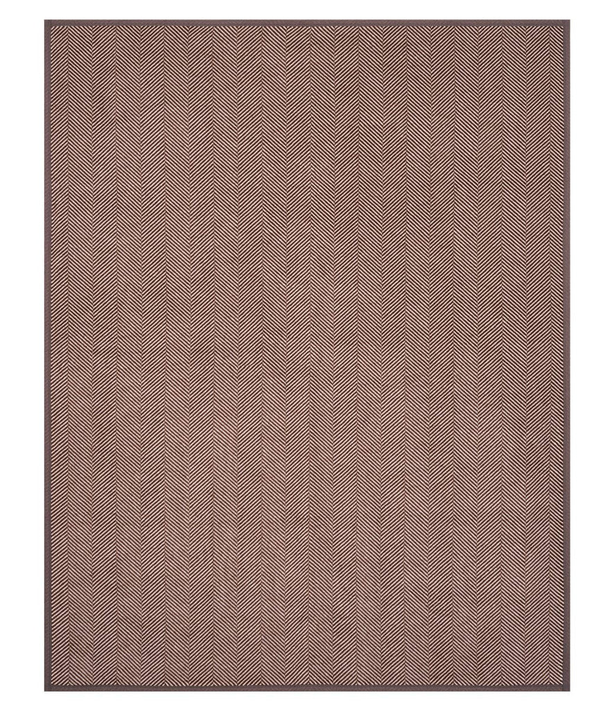 Harborview Herringbone Chocolate Blanket - Nested Designs
