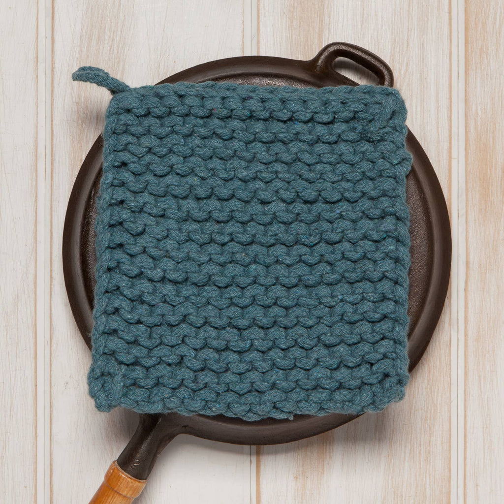 Lagoon Knit Potholder - Nested Designs