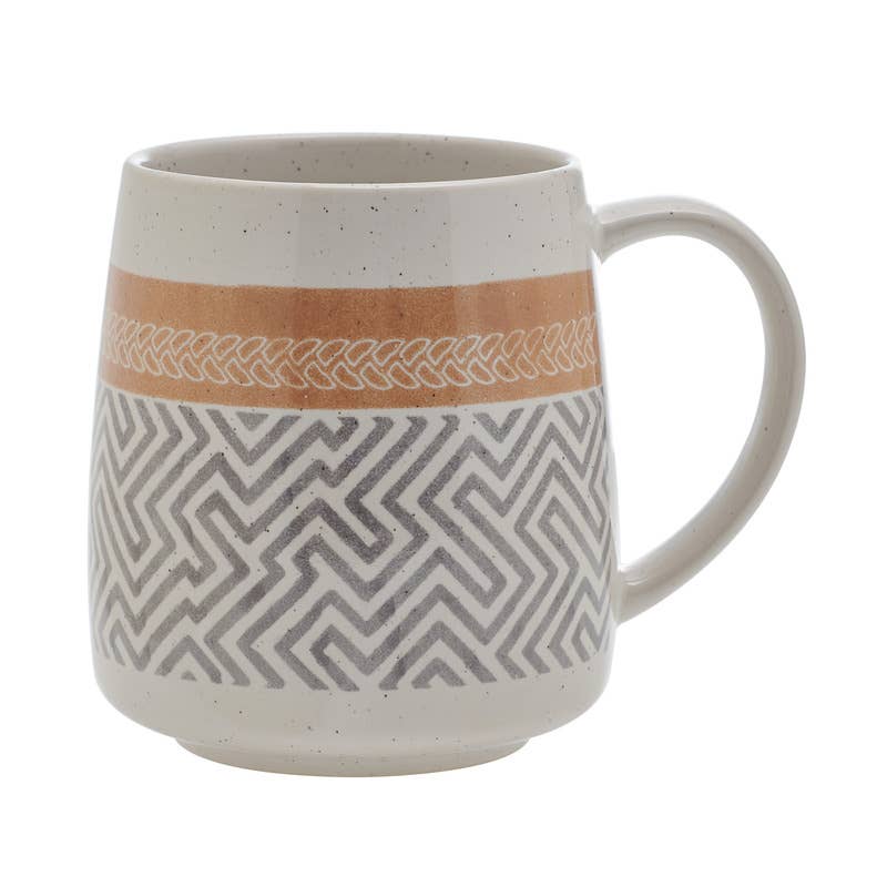 Geo Patterned Cone Mug - Nested