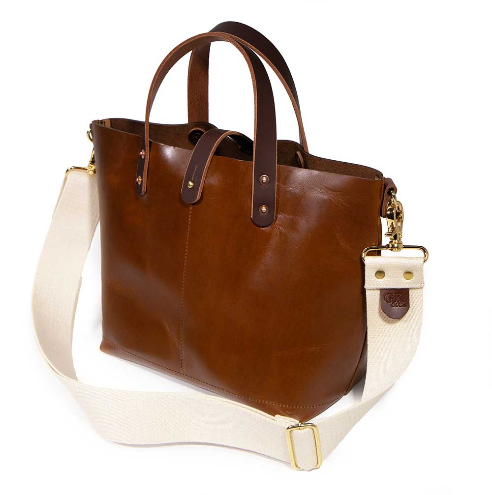 Leather Mini Tote - Nested