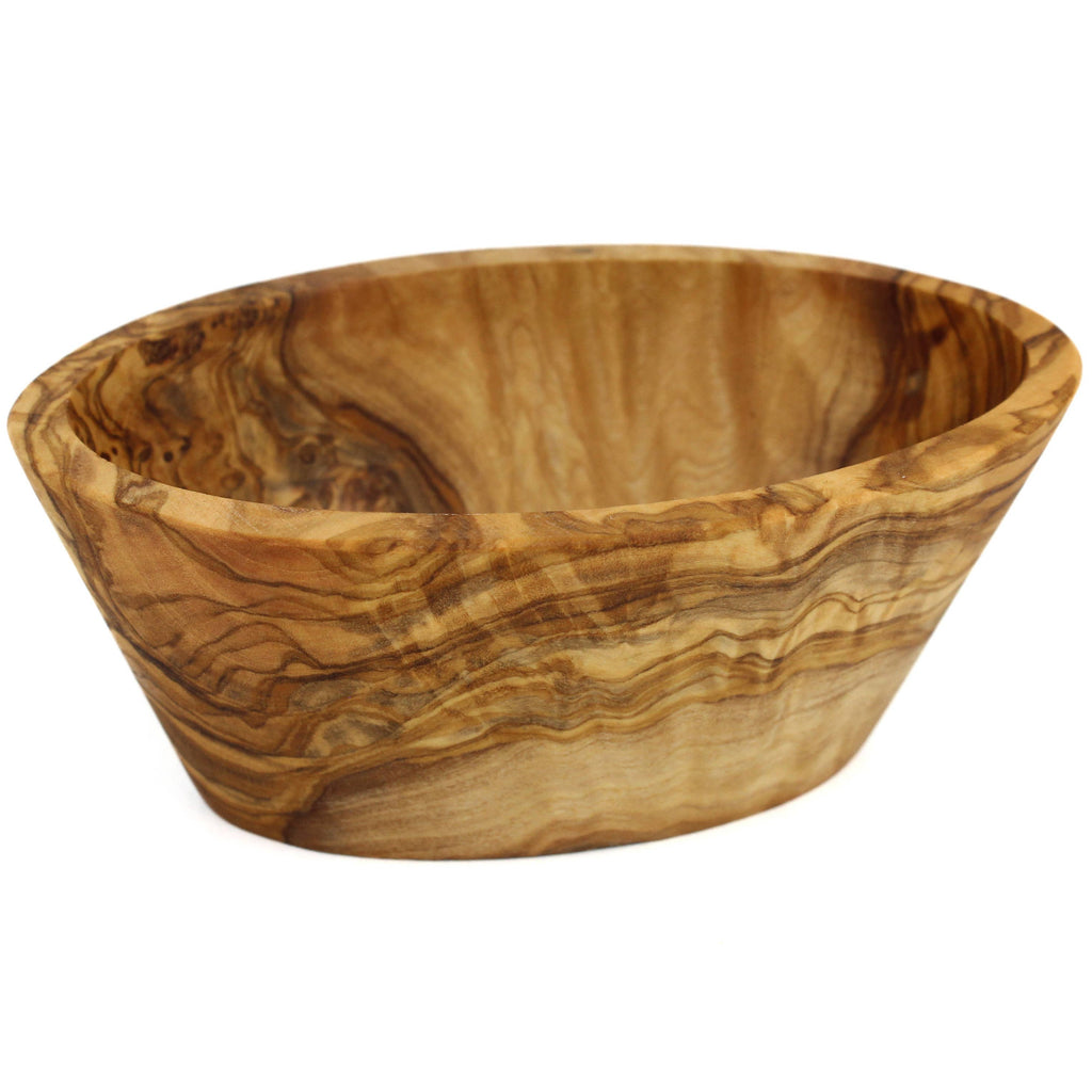 Olive Wood Oval Deep Dish - Nested Designs